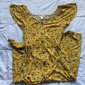 Yellow Floral Dress